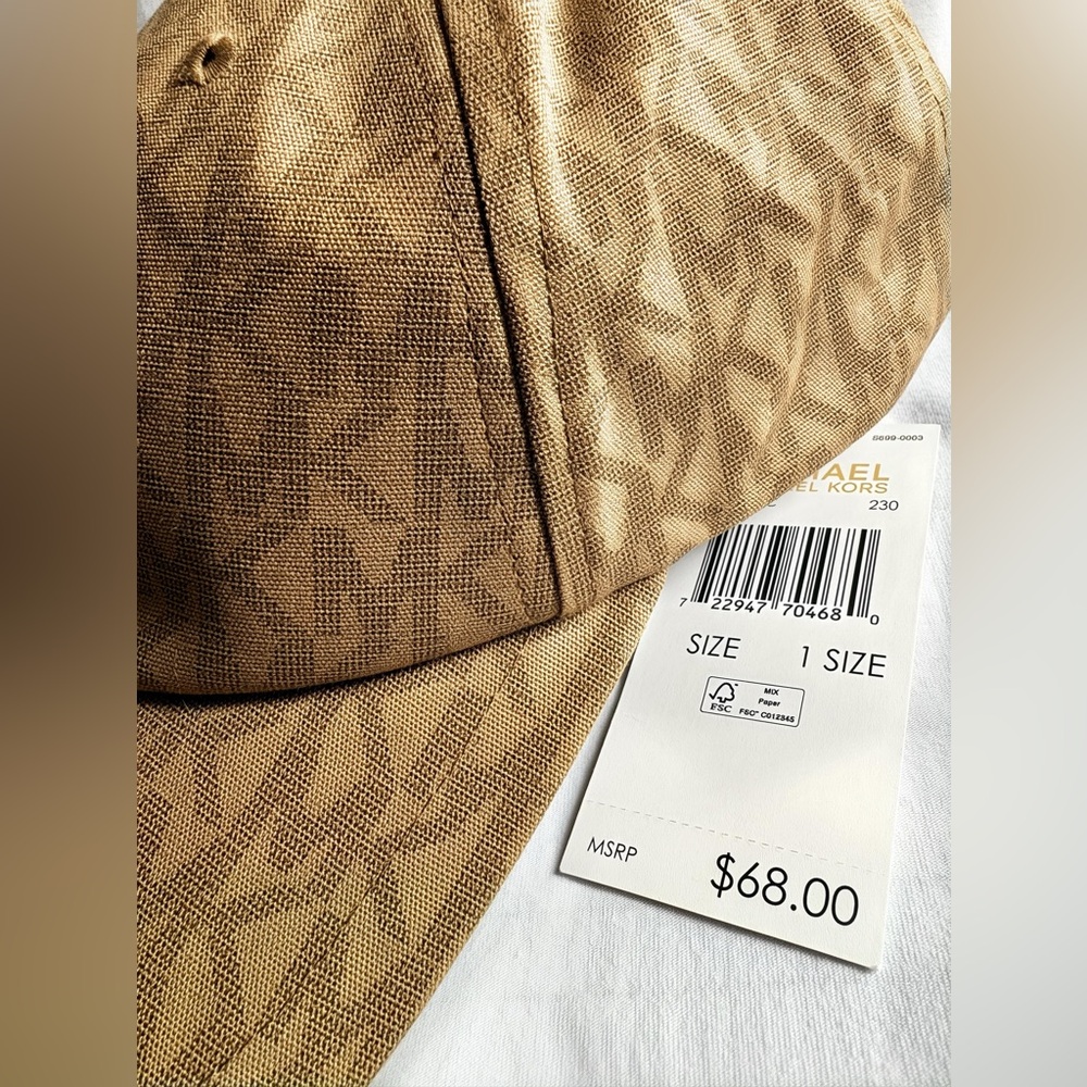Michael Kors Monogram Baseball Cap / Hat New